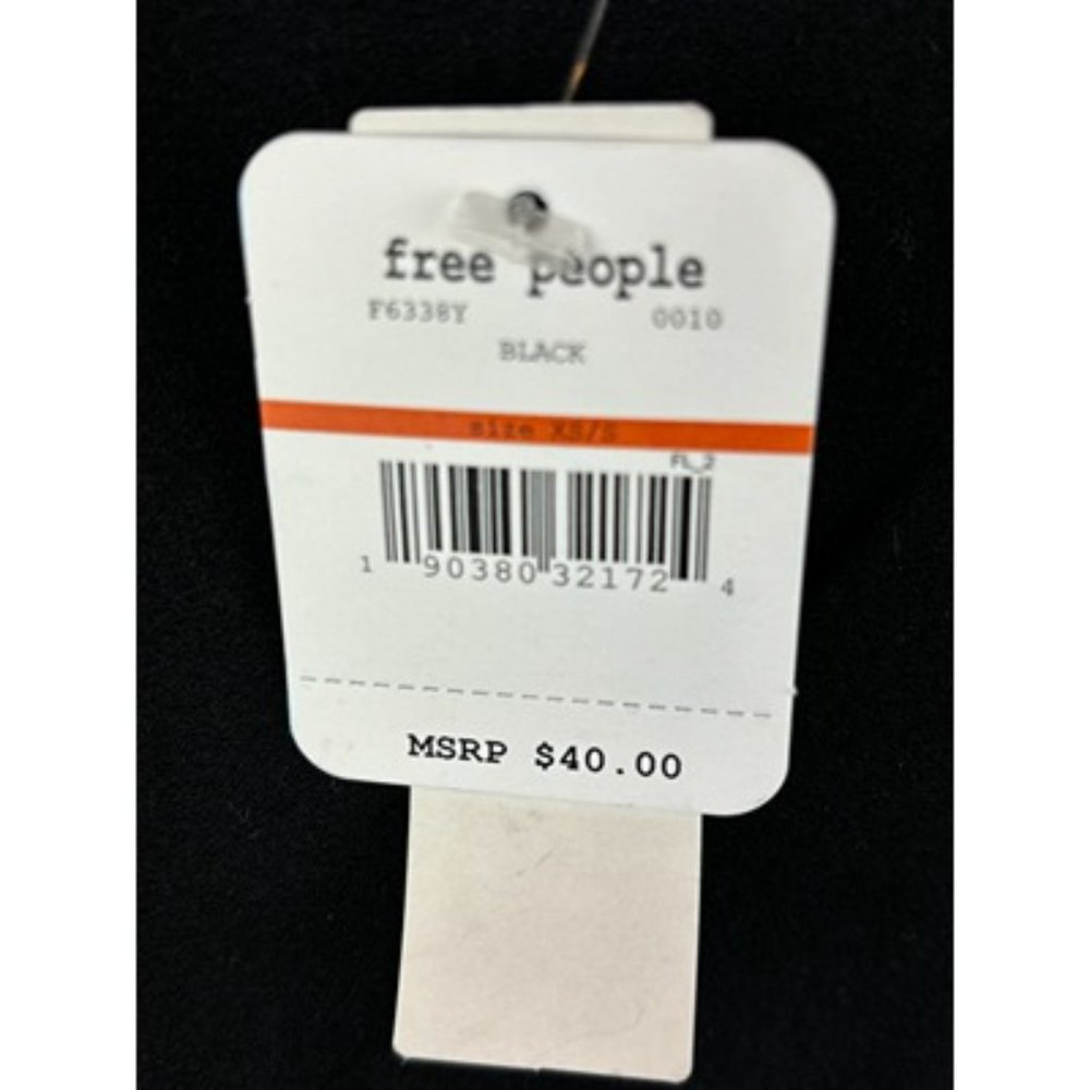 NWT Free People Intimately Black Scalloped Muscle Cut Bodysuit Size XS - Picture 5 of 6